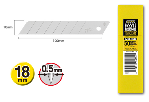 Lama Di Ricambio OLFA LB-50 – 100x18 Mm – Precisione E Qualità Per Taglierine